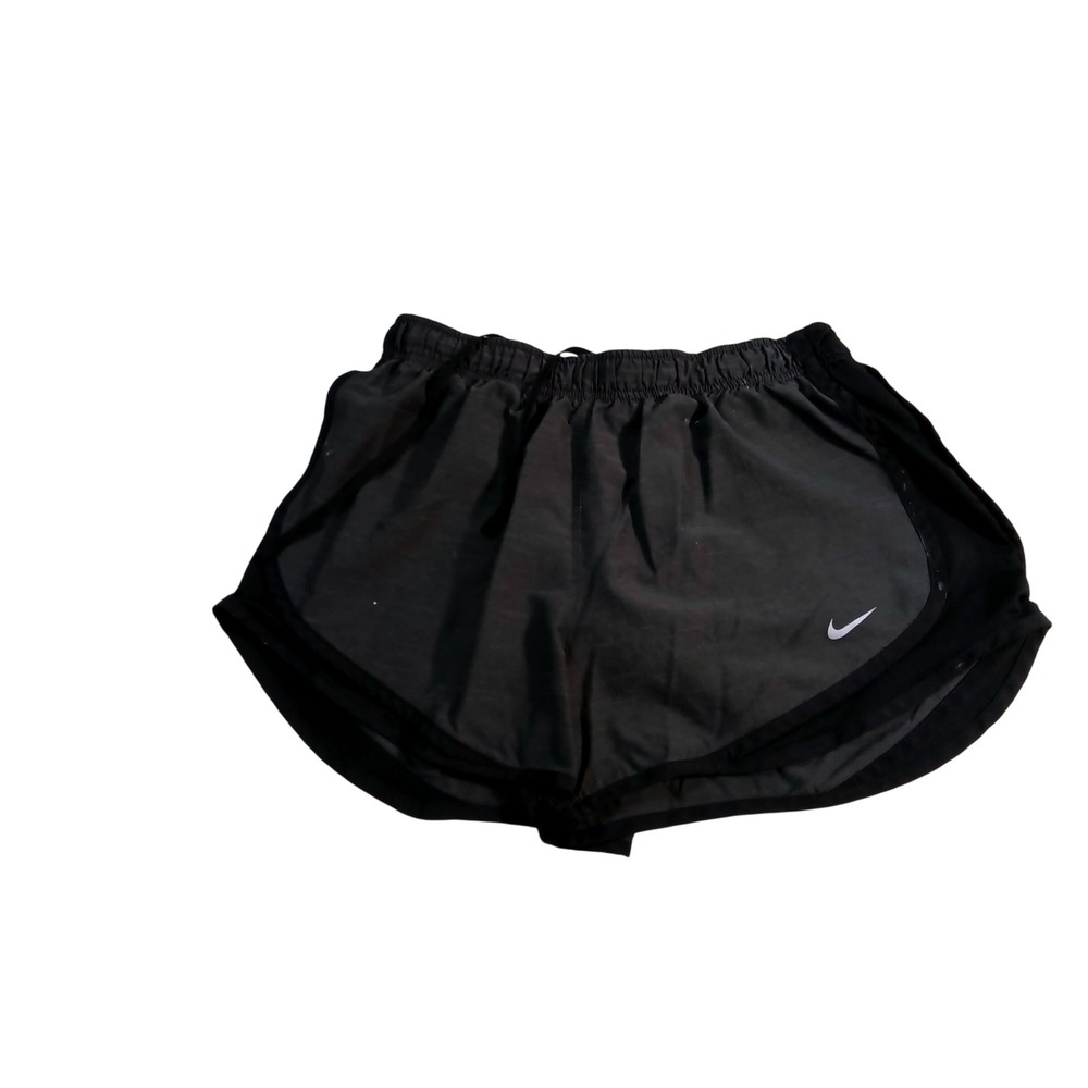 Nike Dri-FIT Womens Running Shorts Black Tempo Athletic Training Size Medium